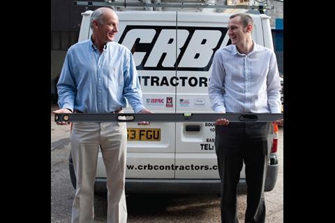 CRB’s managing director Ben Clear (right) with his father Malcolm Clear